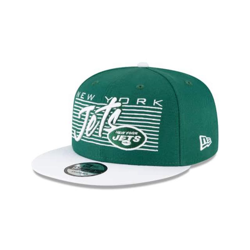 NFL New York Jets Retro 9Fifty Snapback (QXV1765) - Green New Era Caps